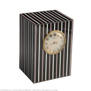 Table Clock In The Shape Of A Carriage — Henrik Immanuel Wigström