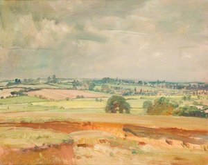 A View In Suffolk — Sir Alfred James Munnings
