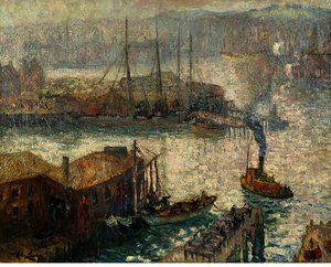 Gloucester Harbor — Richard Hayley Lever