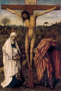 Crucifixió Amb La Mare De Dú I Sant Joan — Jan Van Eyck