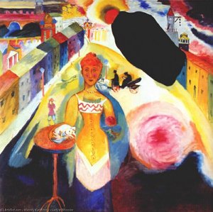 Dame In Moskau — Wassily Wassilyevich Kandinsky