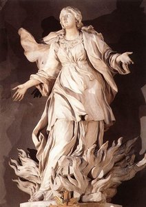 The Death Of St Agnes — Ercole Ferrata