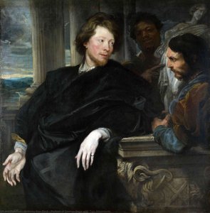 Portrait Of George Gage With Two Attendants — Sir Anthony Van Dyck