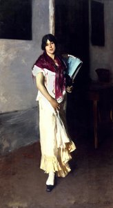 A Venetian Woman - Žena Z Benátek — John Singer Sargent