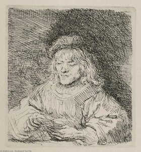 A Man Playing Cards — Rembrandt Van Rijn