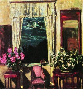 Moonlit Night. Jasmine And Peonies — Stanislav Zhukovsky