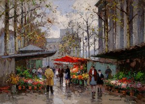 Flower Market At La Madeleine — Edouard Cortès