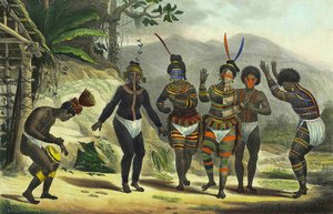 Indians Dancing At The San Jose Mission — Jean-baptiste Debret