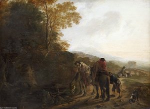 Landscape With Mounted Figures — Jan Both