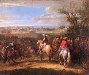 Louis Xiv At A Siege — Adam Frans Van Der Meulen