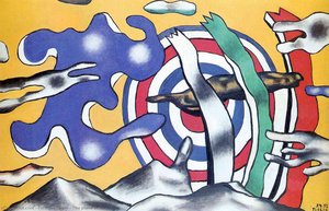 Das Flugzeug Am Himmel — Fernand Léger