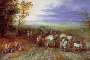 Immense Landscape With Travellers 1 — Jan Brueghel The Elder