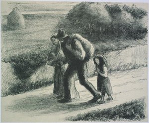 The Vagabond Workers — Camille Pissarro