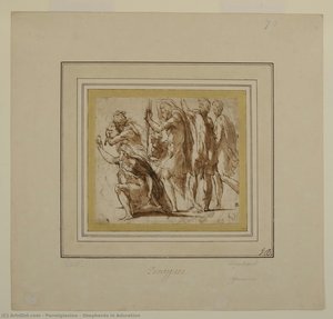 Shepherds In Adoration — Parmigianino