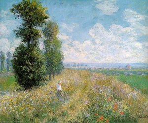 Møge Med Piltræer (også Kendt Som Piltræer Nær Argenteuil) — Claude Monet