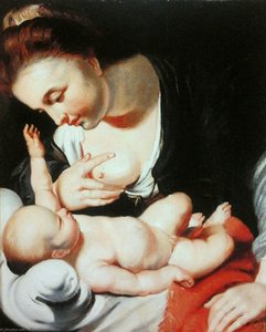 Madonna Nursing The Child (maria Lactans). — Erasmus Quellinus Ii