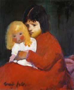 Girl With Doll — George Benjamin Luks
