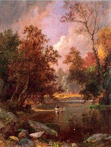Autumn River Landscape — Jasper Francis Cropsey