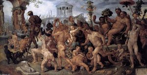 Triumphal Procession Of Bacchus — მარტენ ვან ჰიმსკერკი