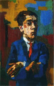 Self Portrait With Crossed Arms — Oskar Kokoschka