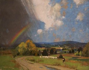 Landscape With Rainbow — George Henry