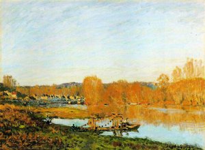 Orillas Otoñales Del Sena Cerca De Bougival — Alfred Sisley