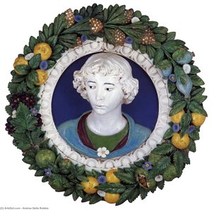 Relief Bust Of A Young Man — アンドレア・デッラ・ロッビア