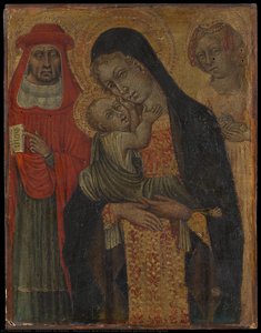 Madonna And Child With Saints Jerome And Agnes — Giovanni Di Paolo