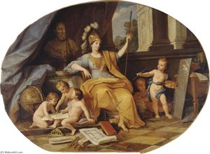 Minerva And The Arts — Louis De Boullogne The Younger