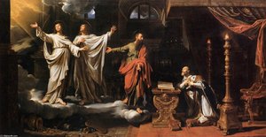 Sts Gervase Abd Protase Appearing To St Ambrose — Philippe De Champaigne