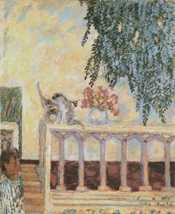 Katzen Auf Dem Geländer — Pierre Bonnard