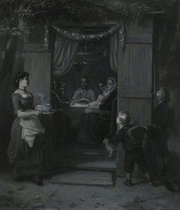 Sukkot (feast Of Tabernacles) (das Laubhütten-fest) — Moritz Daniel Oppenheim