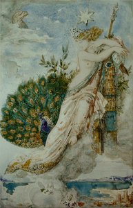 Der Pfau, Der Sich Bei Juno Beklagt — Gustave Moreau