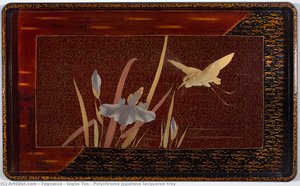 Polychrome Japanese Lacquered Tray — Tognacca & Giglio Tos