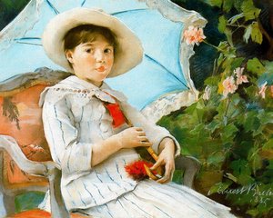 Portrait Of Nathalie Biéler, Soeur Of L'artiste — Ernest Biéler