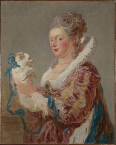 Marie Emilie Coignet De Courson (1716–1806) Con Un Cane — Jean-honoré Fragonard