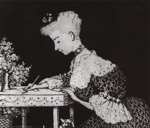 The Lady Behind The Desk (anonymous Letter) — Konstantin Andreevic Somov