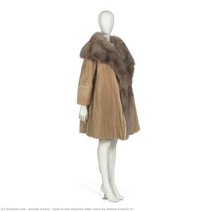 Coat In Tan Sheared Otter Worn By Arlene Francis In — Arnold Isaacs