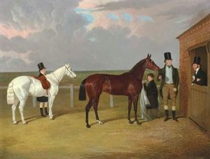 Vespa, A Brown Filly, Held By Her Owner, Sir Mark Wood, Bt — John Frederick Herring Senior