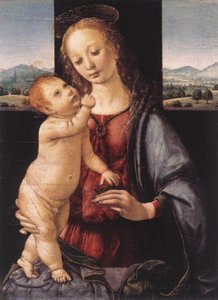 Madonna Und Kind Mit Einer Pflaume — Leonardo Da Vinci
