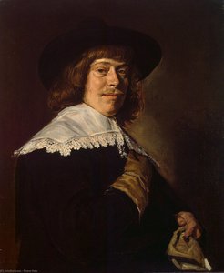 Portrait D'un Jeune Homme Tenant Un Gant — Frans Hals I