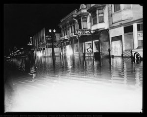Flood At Santa Clara And River Streets, San Jose — Shirlie Alice Montgomery