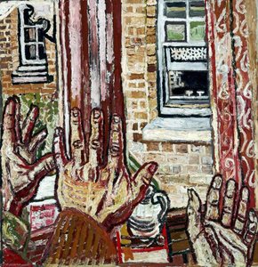 Small Window With Hands — John Randall Bratby