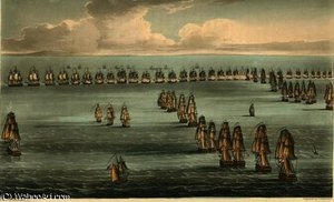 Commencement Of The Battle Of Trafalgar, — Thomas Whitcombe
