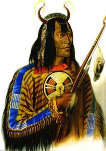 Noapeh Assiniboin Chief — Karl Bodmer