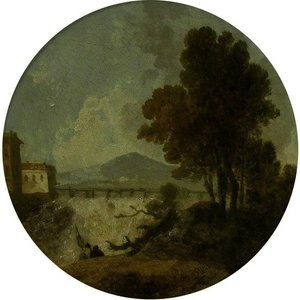 A Weir On The River Po Near Ferrara — Ričard Vilson