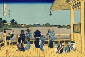 Sazai Hall - 500 Rakan Temples — 葛飾北斎 (katsushika Hokusai)