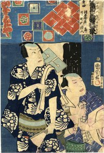 [mitate] Actors In The Evening, Returning To The Dressing Room — Toyohara Kunichika