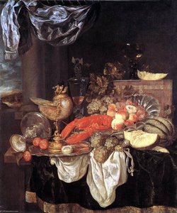 Large Still Life With Lobster — Abraham Hendricksz. Van Beyeren