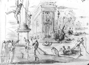 Capriccio With The Palazzo Dei Conservatori — Agostino Tassi